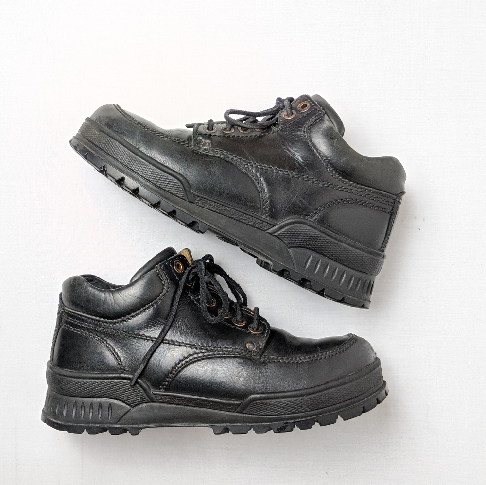 Birkenstock black leather oxford shoes size 38